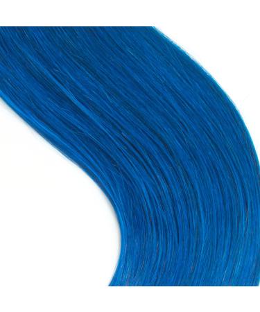 100% Remy Real Hair Blue Bonding Extensions - 25 Strands 50cm U-Tip Keratin Hair Extensions #700 - Smooth Long Hair - Buy Online on GoSupps.com