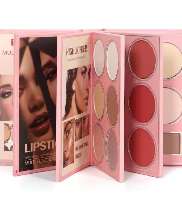  xowwyue Eye Makeup Palette 5-Layer Bookstyle Long Lasting Cosmetic Kit Makeup Kit | For Women Girls Passionate Daily Routine Wedding Party Practical - Buy Online on GoSupps.com