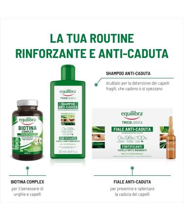 Equilibra Hair ampoules against hair loss strengthening to prevent and delay hair loss and to strengthen the hair based on aloe vera and argan oil 10 ampoules of 8 ml - Buy Online on GoSupps.com