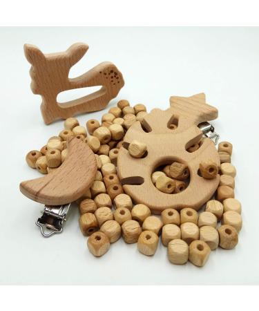 200pcs 10mm Beech Wooden Cube Beads for DIY Handmade Mom Beading - Natural Wood Square Beads (10mm) - Buy Online on GoSupps.com