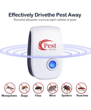Ultrasound Pest Control 6-Pack | Plug-In Electronic Repeller for Insects Mosquitoes Mice & Cockroaches | International Shipping Available - Buy Online on GoSupps.com