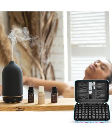 Paiyule Essential Oils Storage Case - Hard Shell Organizer for 70 Bottles - Fits Artnaturals, Young Living, Radha, Doterra - Flamingo Design - 5ml, 10ml, 15ml Bottles - Buy Online on GoSupps.com