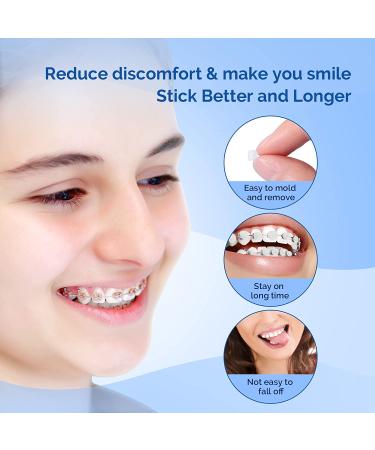 Braces Wax 10 Pack - JMU Orthodontic Wax for Braces & Aligners - 500 Precut Wax Dots - Unscented Dental Wax - Buy Online on GoSupps.com