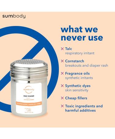 Body Powder for Women Men & Babies Lavender - (4oz) Talc & Cornstarch Free Arrowroot Powder Organic for Skin Sweat Absorbing Powder Body Deodorant Dusting Powder Baby Powder Travel Size - Buy Online on GoSupps.com