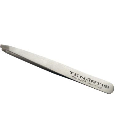 Slant Hair Tweezers Stainless Steel - Tenartis Made in Italy