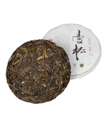 HQZM Yunnan Mansong Yibang Puer Raw Tea Cake 200g 100g*2 Large Leaf Old Tree Tea Raw Tea With Large Leaf