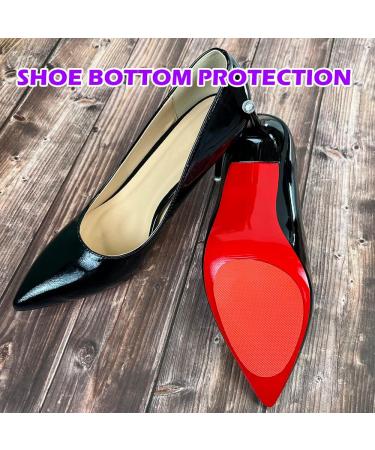 6 Pairs Red Shoe Sole Non Slip Pad Anti Skid Grip Protector - Rubber Heel Bottom Cushion - Buy Online on GoSupps.com