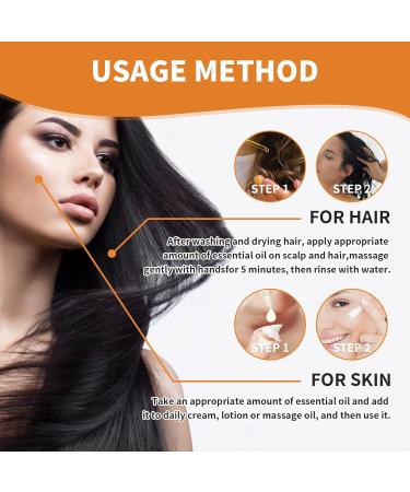 XdealCozyxc 60ML Pumpkin Seed Oil for Hair Growth Skin Face Eyebrow and Eyelash Growth Improve Hair Loss and Nourishes Scalp - Buy Online on GoSupps.com