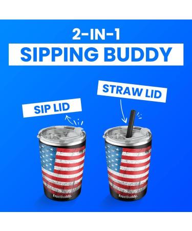 Frostbuddy 8oz Kids Tumbler: Spill-Proof Lid, Silicone Straw | Insulated Stainless Steel Cup for Toddlers - Beach Theme - Buy Online on GoSupps.com