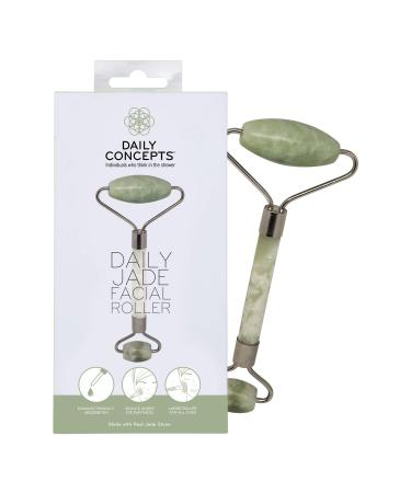 Daily Concepts Daily Jade Facial Roller Helps to Sculpt Facial Facial Features for Brighter Glowing Skin Safe and Gentle for All Skin Types 150g - Buy Online on GoSupps.com