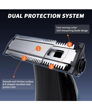 Body Hair Trimmer for Men | Dual-Head Groomer & Electric Razor | All-in-One Beard & Nose Hair Trimmer - Buy Online on GoSupps.com