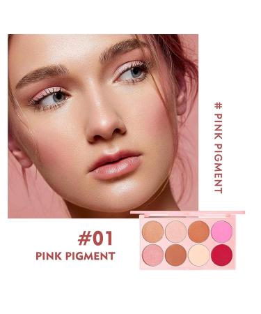 Blush Bronzer Highlighter Palette - 8 Color Contour & Highlight Makeup Matte & Glitter Finish | International Shipping Available - Buy Online on GoSupps.com