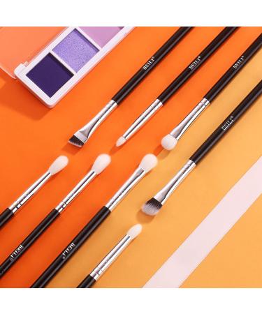 Eye Makeup Brushes Eye Blending Brush Eye Makeup Brush Set for Eyes Eyeliner Blend Professional Makeup Brushes Set of Natural Goat Hair 8 Pieces Silver - Buy Online on GoSupps.com