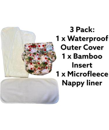 Reusable Eco Baby Ai2 Cloth Nappy Cover with Bamboo Insert - Jungle Fever Print - Buy Online on GoSupps.com