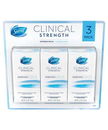 Secret Clinical Completely Clean deodorant 1.6oz 3pack