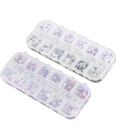 Halloween Decoration 2 Box Salon 3D Skull Pattern Nail Art Slices Clay Halloween Nail Art Sequins Party Decoration for Women - Buy Online on GoSupps.com