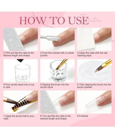 COSCELIA Nail Set Powder Pink 120g - No Lamp Required for 3D Nail Extensions | Best eCommerce Products Online - Buy Online on GoSupps.com