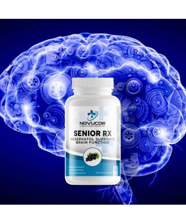 Novucor Health Supplements Rx Resveratrol Supplement Brain Function Support Senior Series 60 Capsules - Buy Online on GoSupps.com
