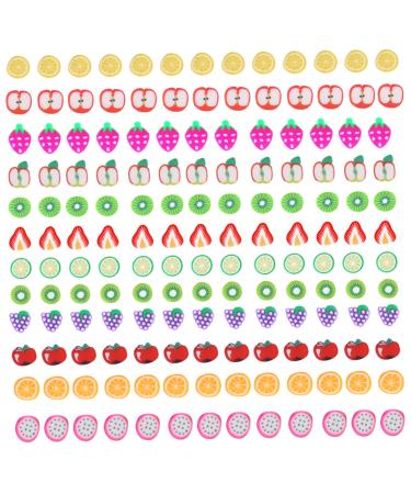 minkissy 7200 Pcs 12 Fruit Sliced nail Art Accessories Nail Fruit Slice Nail Art Decorations Nail Art Slices Arts Crafts Slices Nails Decoration Resin Manicure Decorative Sheet