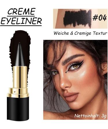 EONFAVE Eyeliner waterproof matte eyeliner stick gel black quickdrying and smudgeresistant pigmented kajal stick for the ideal eyeliner daily longlasting eye makeup black 3 g 1er Pack - Buy Online on GoSupps.com