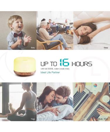 ASAKUKI Smart Wi-Fi Essential Oil Diffuser 500ml - Alexa Compatible Aromatherapy Humidifier for Home & Office - Buy Online on GoSupps.com