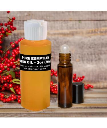 Buy AromaZen 2oz Pure Egyptian Musk Oil - Unisex Aromatherapy Perfume & Essential Body Oil with Amber Glass Roll On Bottle | Bulk Fragrance - Buy Online on GoSupps.com