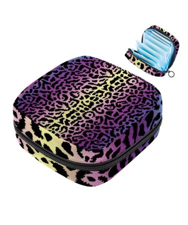 Javenproeqt portable women's binding-up bags menstrual cup pocket female menstrual pads pocket for teenage girls tampons first period artistic tukane pineapple multicolored 10