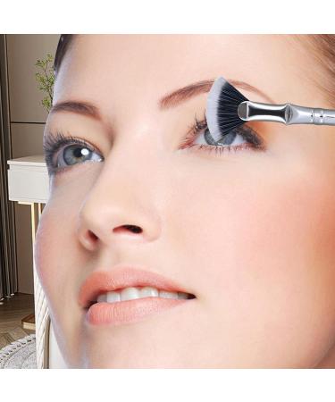 Youngwier Angled Fan Shaped Eyelash Brush | Unique Eyebrow Brush | Eyebrow and Eyelash Brush with Soft Bristles for Girlfriend Mother Wife - Buy Online on GoSupps.com