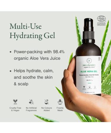 Juicy Chemistry Aloe Vera Gel (100 Ml (Pack Of 1) Beige Green) 3.38 Fl Oz (Pack of 1) - Buy Online on GoSupps.com