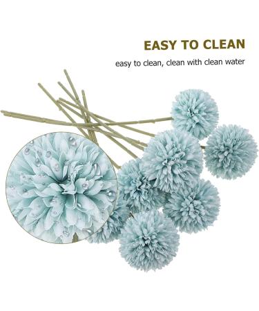 LIFKICH 8pcs Artificial Flower Green Decor Wedding Chrysanthemum Bouquet Home Decoration Desktop Decor Lifelike Faux Flower Vases in Bulk Faux Plant Bride Wedding Flowers Household Plastic Blue 30x5cm - Buy Online on GoSupps.com