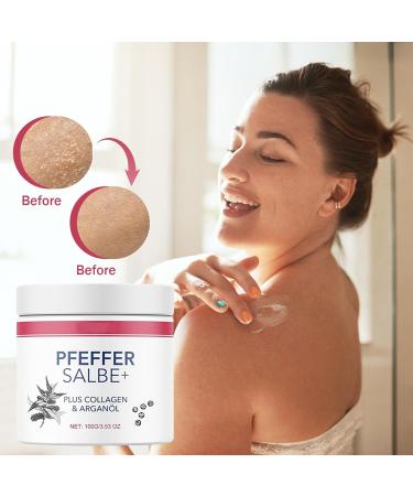 Pepper Ointment Plus 100ml - Browning & Active Relief with Collagen & Argan Oil (2 Pieces) | Best International Shipping - Buy Online on GoSupps.com