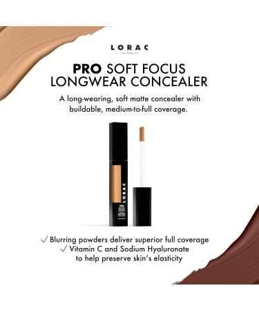 Lorac Pro Concealer - Full Opacity Liquid Base Long-Lasting Soft Matte CC Cream Cruelty-Free Professional Makeup Color 3.5 - Buy Online on GoSupps.com