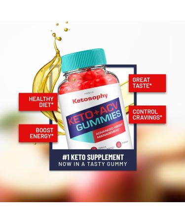 (2 Pack) KetoSophy Keto ACV Gummies - Advanced Weight Loss KetoSophy Keto Plus Gummies Apple Cider Vinegar KetoSophy ACV Gummies Weight Management Dietary Supplement Reviews Men Women (120 Gummies) - Buy Online on GoSupps.com