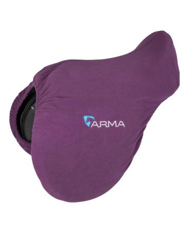 Shires - MJ Ainge Arma Polyester Fleece GP Saddle Cover (17'' - 18'' Plum) 17" - 18" Plum