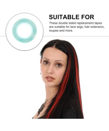 minkissy 12 Rolls Wig Double Sided Tape Hair Wigs Tape Adhesive Double Sided Tape Wig Adhesive Tape Lace Front Wig Hair Patch Tape Blue Scrunchies Lace Wig Adhesive Strip Water Proof Glue - Buy Online on GoSupps.com
