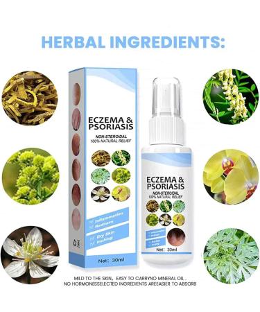Lymard Meellop Herbal Psoriasis and Eczema Relief Spray - Soothes Itching and Burning (2 Pack) - Buy Online on GoSupps.com
