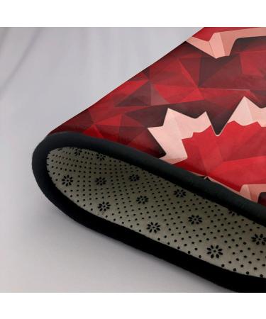 Canada Red Maple Leaf Flannel Non-Slip Floor Mat - 63x48 Inches | Comfortable Lint-Free & Pressure Relieving for Any Occasion - Shop Internationally - Buy Online on GoSupps.com