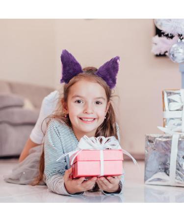 Healeved Faux Fur Cat Ears Headband - Purpless Halloween Headband for Women Soft Fabric Plush Fox Ears Headband for Halloween Thanksgiving Party Cosplay - Buy Online on GoSupps.com