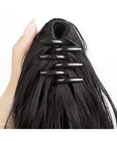 12 Wavy Ponytail Hairpiece with Clip - Synthetic Messy High Ponytail in Dark Brown | Perfect for Quick Style - Buy Online on GoSupps.com