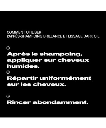 Sebastian Professional Dark Oil Apr s-shampoing brillance et lissage professionnel hydrate et discipline les cheveux 200 ml (Lot de 1) - Buy Online on GoSupps.com