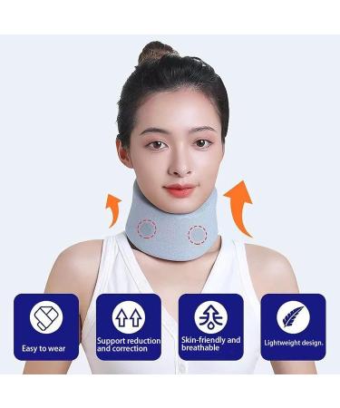 Neck Brace for Posture | Comfortable and Breathable Neck Collar Cervical Collar Adjustable | Neck Brace for Sleeping Cervical Neck Pillow Relieves Pressure in Spine for Work Travel - Buy Online on GoSupps.com