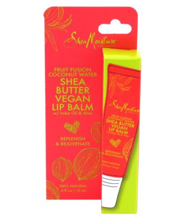 Shea Moisture Lip Balm Fruit Fusion & Coconut Water 0.5 Ounce (15ml) (3 Pack)