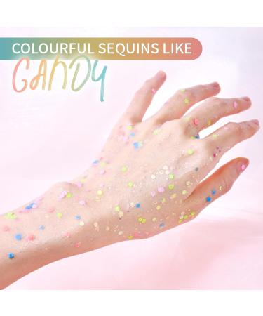Prreal Body Glitter Gel 50ml | Holographic Face & Body Glitter for Makeup Hair & Nails | Chunky Shimmer Liquid Eyeshadow for Festivals - Buy Online on GoSupps.com