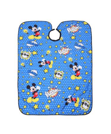 BARBER PRO Kids Hair Cutting Cape - Mickey Design | Snap Closure Salon Cape for Children - Waterproof & Professional - Buy Online on GoSupps.com