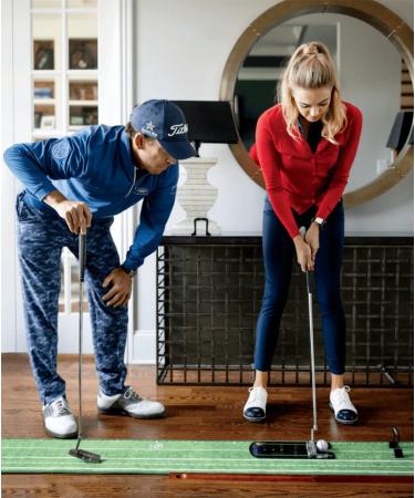 Professional Portable Golf Putting Mirror with Towel - Improve Your Putting Skills with this Golf Training Aid - Buy Online on GoSupps.com