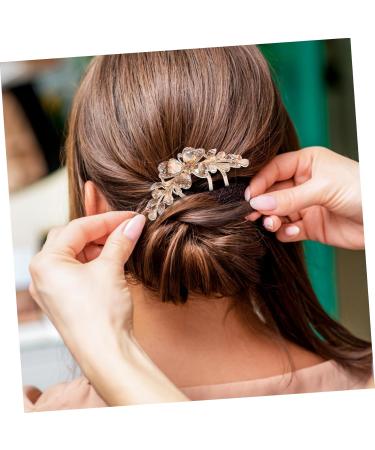 DRESSOOS Hair Comb Rhinestone Clips Rhinestone Hair Pin Hair Side Comb Rhinestone Hair Clips Hair Accessories for Women Bride Hair Accessories Tiara Decorate Bow Tie Mother Metal - Buy Online on GoSupps.com