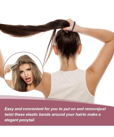 Buy Cobee 100pcs Hair Ties for Women - Elastic Ponytail Holders & Hair Accessories (Kpop Style 4mm) - International Shipping Available - Buy Online on GoSupps.com