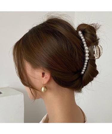 Drnytunk 13Pcs Pearl Hair Claw Clips Set for Women and Girls - Strong Hold, Non-slip Hair Accessories - Perfect Birthday or Business Gift - Buy Online on GoSupps.com