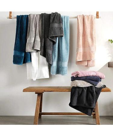 Lavish Touch Hand Towels - Luxury Spa Quality 100% Cotton 600 GSM Pack of 6 | Soft, Highly Absorbent Midnight Hand Towels for Bathroom, Kitchen, Hotel, Gym - Buy Online on GoSupps.com
