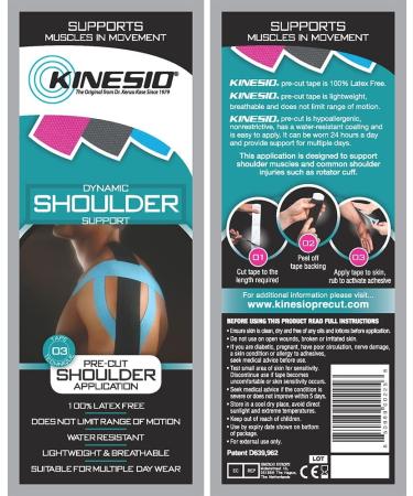 Kinesio Pre-Cut Neck Tape for Pain Relief | International Shipping Available - Buy Online on GoSupps.com